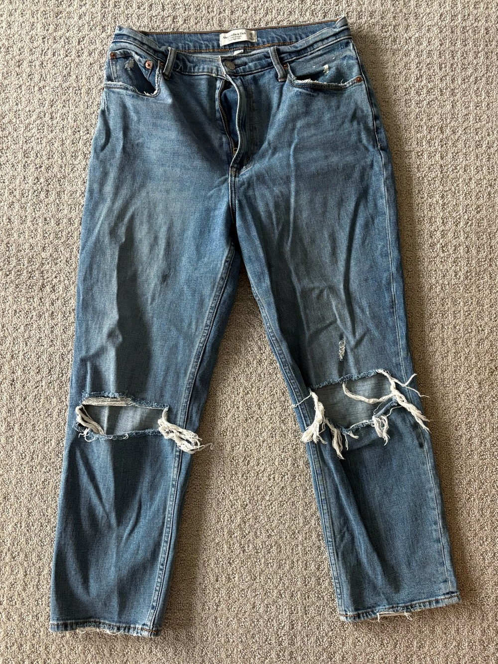 Abercrombie Ankle Straight High Rise Skinny